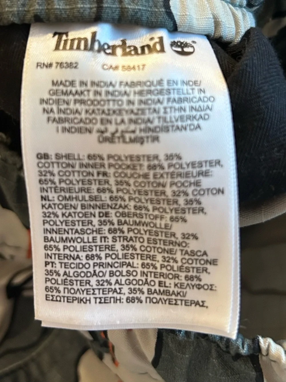 Timberland Eco Water-Resistant Camp Ripstop Jogger Pants Size Medium Camo